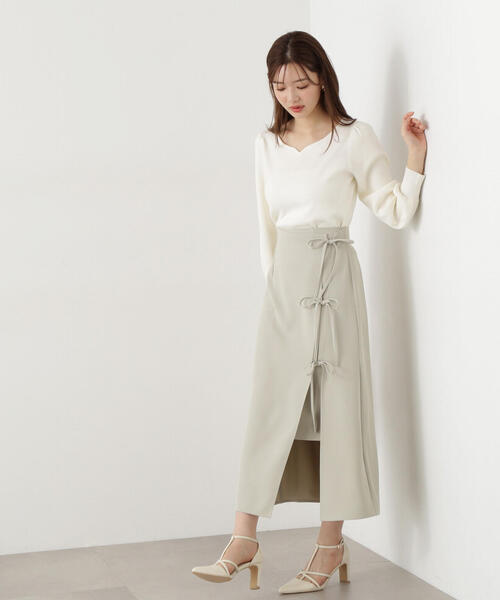 ニット セーター ハートネック総針ニット / 1215170201 レディース PROPORTION BODY DRESSING ニット セーター ハートネック総針