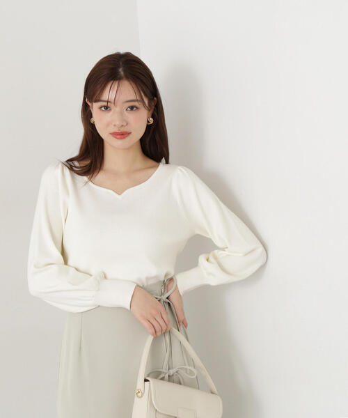 ニット セーター ハートネック総針ニット / 1215170201 レディース PROPORTION BODY DRESSING ニット セーター ハートネック総針