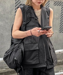 feepur ベスト ジレ ポケットワークベスト レディース