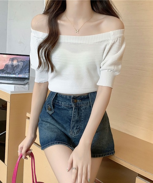 Asterellivi tシャツ オフショルカットソー レディース : ZOZOTOWN