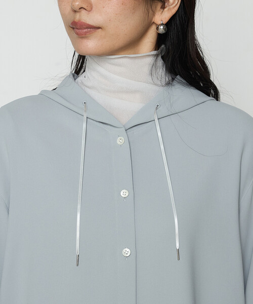 Gabardine K.T（ギャバジンK.T） ブラウス シャツ バックサテン梨地