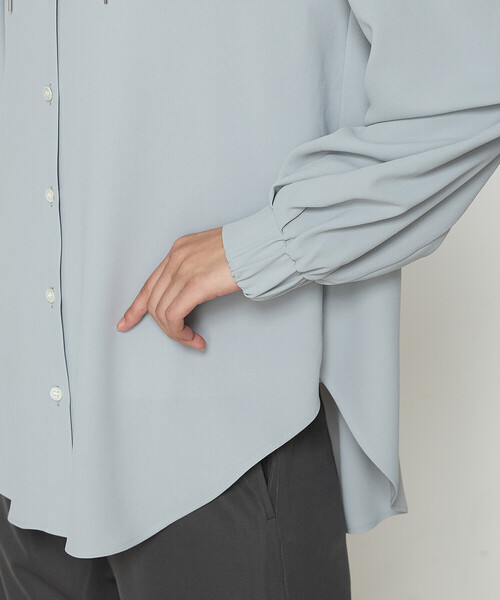 Gabardine K.T（ギャバジンK.T） ブラウス シャツ バックサテン梨地