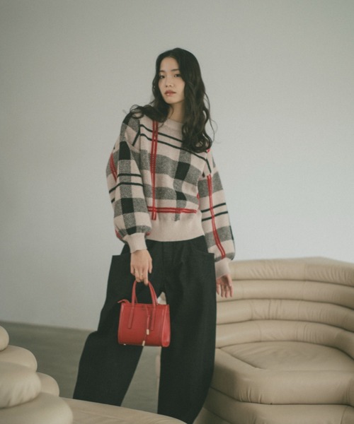 「VANNIE U」 長袖ニット FREE ライトベージュ レディース_画像6