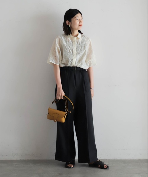 「NOMBRE IMPAIR」 長袖ブラウス FREE レッド レディース NOMBRE IMPAIR 「NOMBRE IMPAIR」 長袖ブラウス FREE ブラック