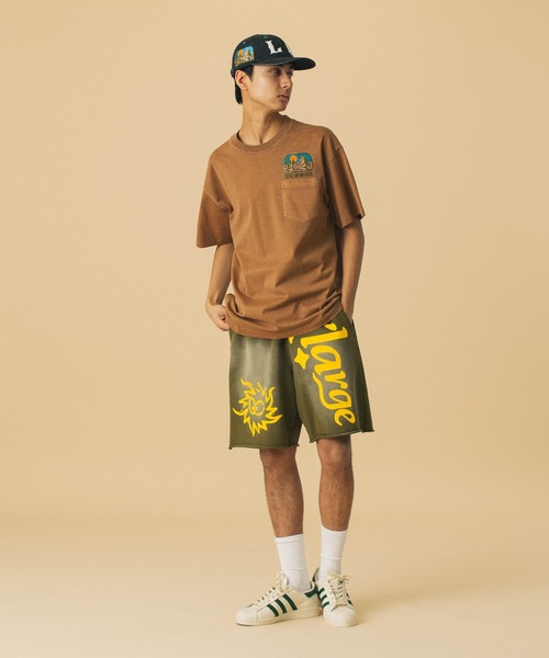 大人気 XLARGE OVERDYED DESERT S/S POCKET TEE レトロ感◎ セール】OVERDYED DESERT S/S POCKET TEE（Tシャツ/カットソー