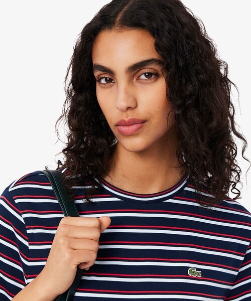 LACOSTE / ラコステ エッセンシャルボーダー半袖Tシャツ LACOSTE｜エッセンシャルボーダー半袖Tシャツ | Rakuten Fashion