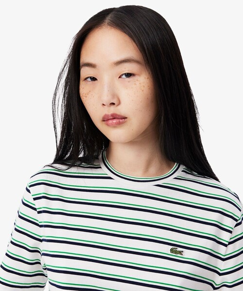 LACOSTE / ラコステ エッセンシャルボーダー半袖Tシャツ LACOSTE｜エッセンシャルボーダー半袖Tシャツ | Rakuten Fashion