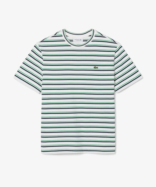 LACOSTE / ラコステ エッセンシャルボーダー半袖Tシャツ LACOSTE tシャツ エッセンシャルボーダー半袖Tシャツ レディース