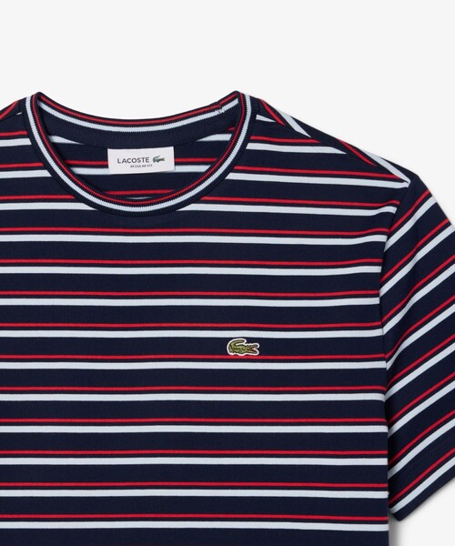 LACOSTE / ラコステ エッセンシャルボーダー半袖Tシャツ LACOSTE｜エッセンシャルボーダー半袖Tシャツ | Rakuten Fashion