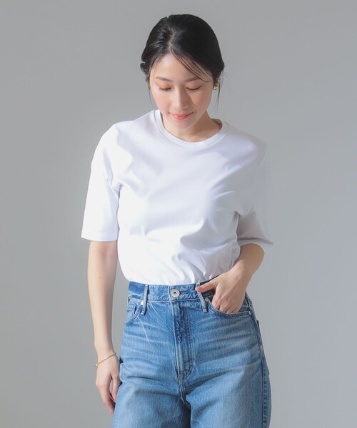 Demi-Luxe BEAMS tシャツ スーピマコットン スムース Tシャツ