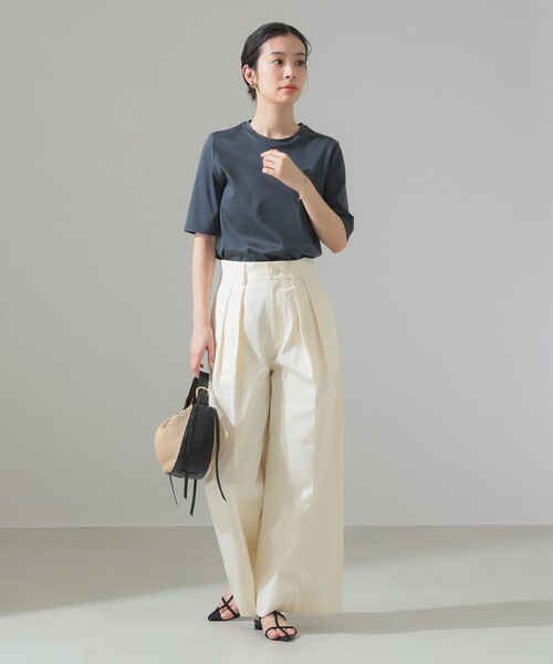 Demi-Luxe BEAMS tシャツ スーピマコットン スムース Tシャツ