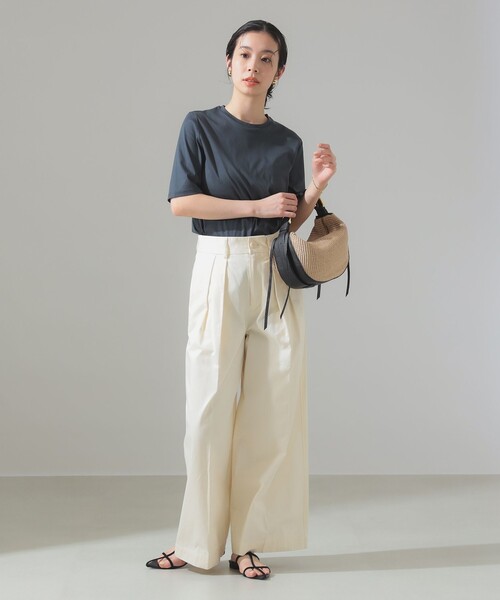 Demi-Luxe BEAMS tシャツ スーピマコットン スムース Tシャツ
