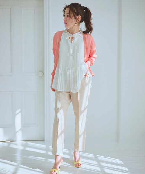 Feroux ブラウス シャツ 「2WAY・洗える」シフォンジョーゼット