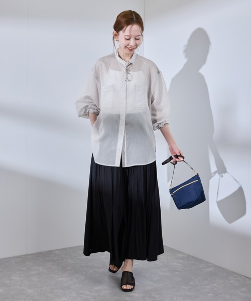 ROPE' PICNIC ブラウス シャツ 着丈が選べるバンドカラー