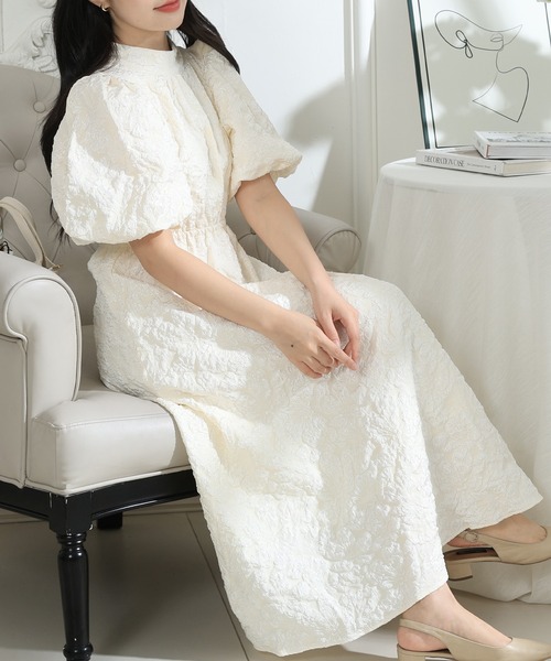 Lace Ladies（レースレディース） ワンピース フラワー ジャガード