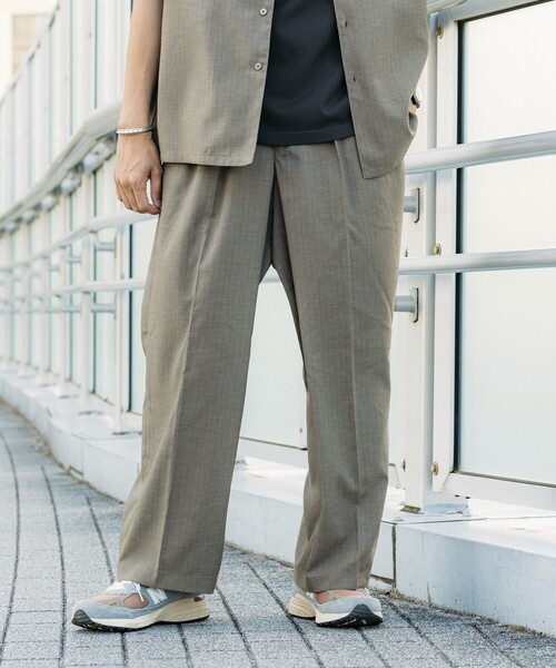 frkm スラックス スラックス 「FVLMEN」center crease relax slacks/センター