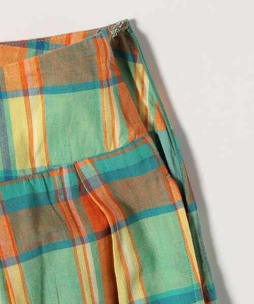 SHIPS any ワイドパンツ パンツ any:「洗濯機可能」マドラス チェック