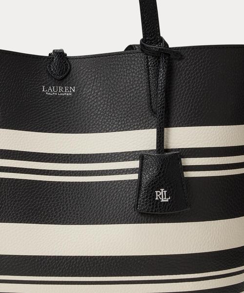 LAUREN RALPH LAUREN リバーシブル トートバッグ LAUREN RALPH トートバッグ フェイクレザー ラージ リバーシブル