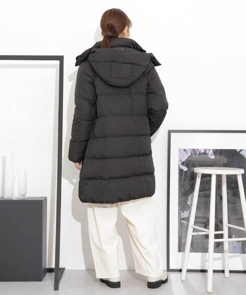 NANO universe（ナノ・ユニバース） ダウンコート FREE ライトベージュ