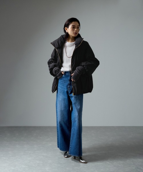 「SALON adam et rope'」 ダウンジャケット FREE オフホワイト レディース_画像5