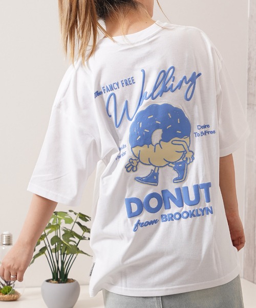 tシャツ ドーナツモチーフ ビッグTシャツ / Donut motif Big T-shirt