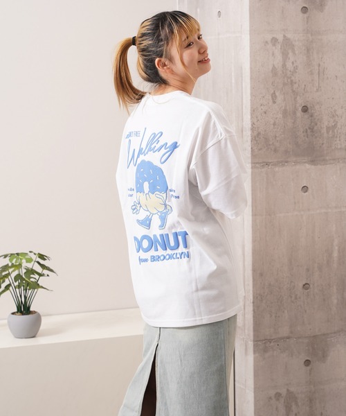 tシャツ ドーナツモチーフ ビッグTシャツ / Donut motif Big T-shirt