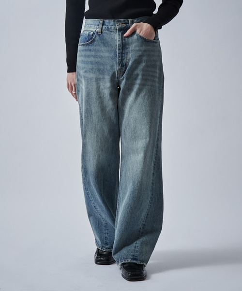 Lui's（ルイス） ジーンズ アンスキニーフレアデニムパンツ メンズ