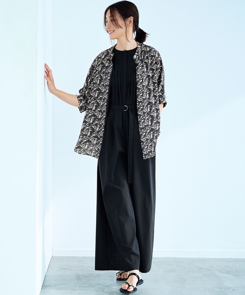 サロペット オーバーオール 「撥水性/接触冷感/洗える」ストレッチ