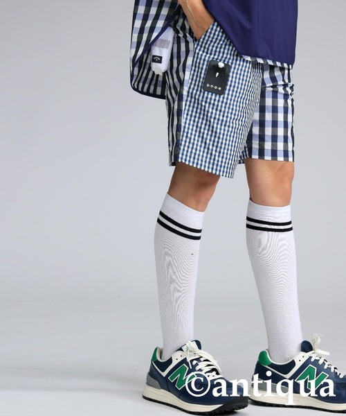 まとめ売り 53品目61点 B antiqua パンツ 「STCH」チェックハーフパンツ レディース
