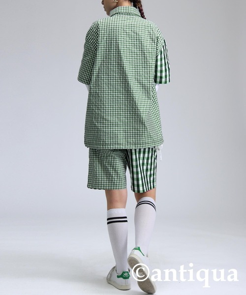 まとめ売り 53品目61点 B antiqua パンツ 「STCH」チェックハーフパンツ レディース