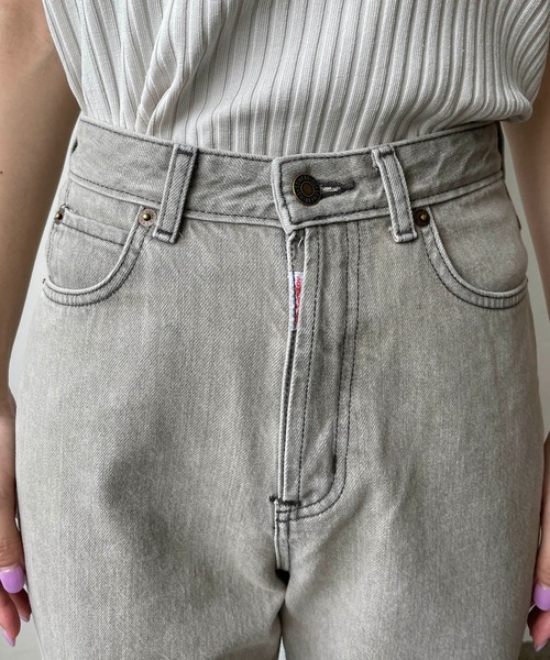 [SOMETHING] обработка Denim брюки M бежевый женский 