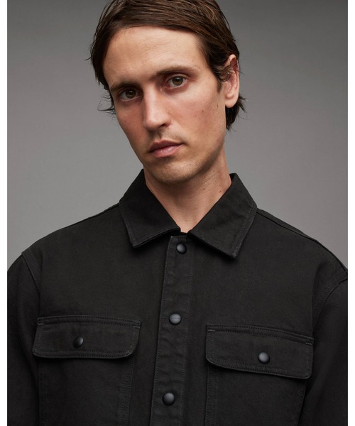 ALLSAINTS ブラックジャケット ブラックレザージャケット | オールセインツ 公式オンラインストア