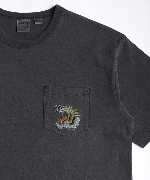 HOUSTON（ヒューストン） tシャツ スーベニア 半袖 ポケットTシャツ 虎