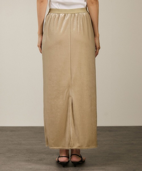 新品SALON adam et rope' トリアセベロアナロースカート SALON adam et rope'（サロン アダム エ ロペ） スカート トリアセ