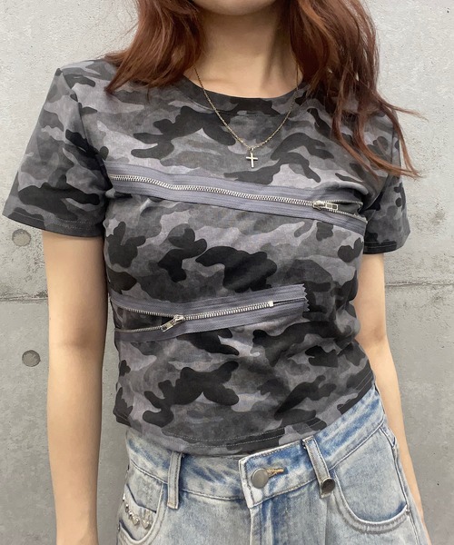 Admiral レディース　ベージュグレー迷彩 Tシャツ 楽天市場】迷彩 シャツ（レディースファッション）の通販