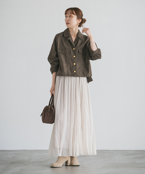 ノーブル（Noble）/ヴィンテージシアーソフトプリーツスカート NOBLE（ノーブル） スカート ヴィンテージシアーソフトプリーツ