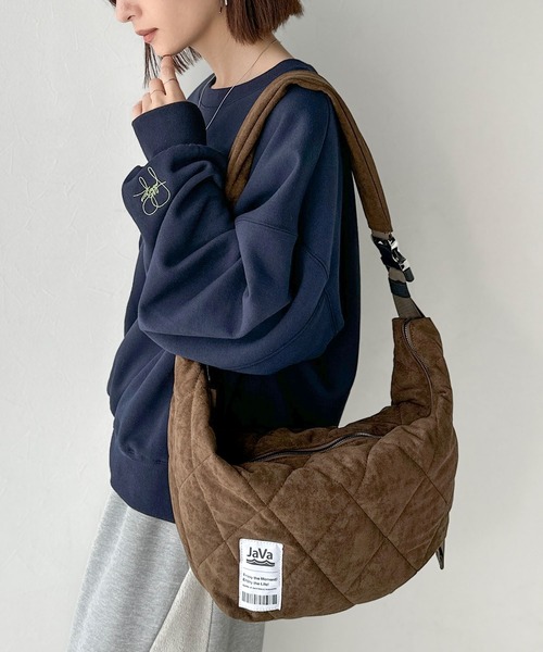 Java ショルダーバッグ バッグ 「JaVaジャバコラボ」暖かみのある生地