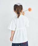 tシャツ 配色ロゴプリント ペプラムデザイン ...の詳細画像3