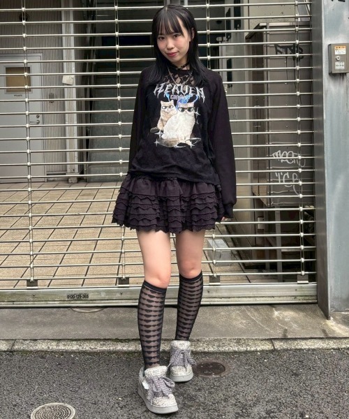 Candy Stripper スカート COTTON LACE FRILL : ZOZOTOWN Yahoo