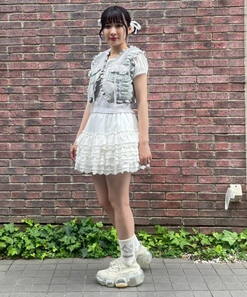 CandyStripperのスカート Candy Stripper スカート COTTON LACE FRILL : ZOZOTOWN Yahoo