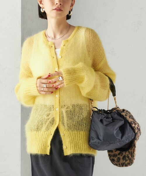 シップス（SHIPS）/モヘヤ クルーネック カーディガン SHIPS（シップス） カーディガン モヘヤ クルーネック カーディガン