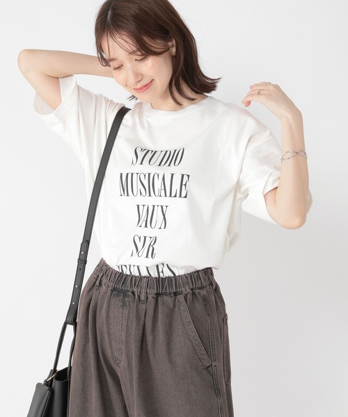 studio CLIP tシャツ アソートカラーロゴTシャツ レディース