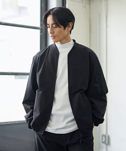 coen（コーエン） ma1 ma-1 ハイカーテックブルゾン「防シワ