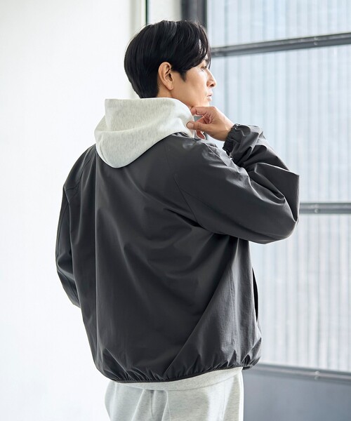 【　Aumakua　】テンセルナイロンストレッチ MA-1 ブルゾン Aumakua 】テンセルナイロンストレッチ MA-1 ブルゾン 撥水>ナイロン