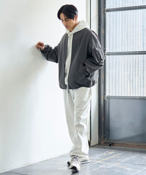 【　Aumakua　】テンセルナイロンストレッチ MA-1 ブルゾン 23区 テンセルナイロンストレッチ MA-1 ブルゾン ブラック 38 Mサイズ