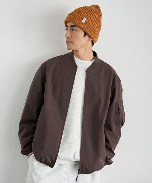 coen（コーエン） ma1 ma-1 ハイカーテックブルゾン「防シワ