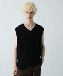 ベスト ジレ アシメニットベスト(HARE) メンズ｜ZOZOTOWN Yahoo!店