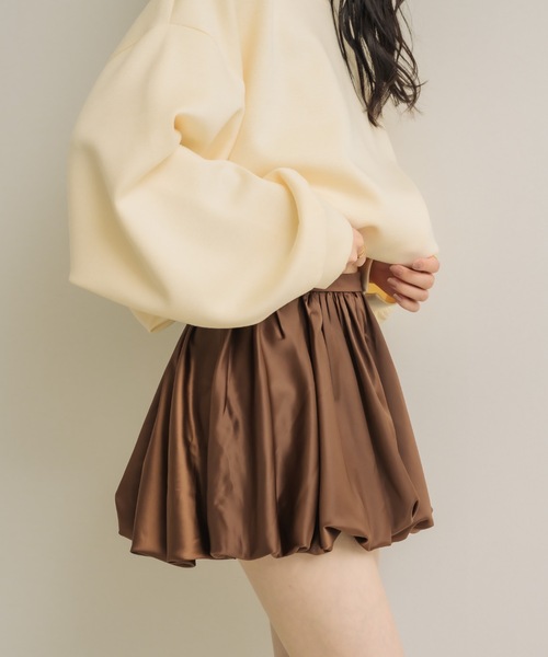 NEUNA（ヌナ） スカート サテンバルーンミニスカート : ZOZOTOWN Yahoo