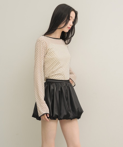 NEUNA スカート サテンバルーンミニスカート : ZOZOTOWN Yahoo
