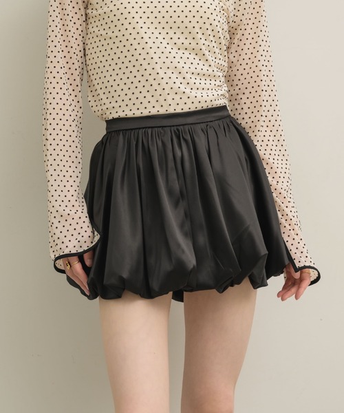 NEUNA（ヌナ） スカート サテンバルーンミニスカート : ZOZOTOWN Yahoo
